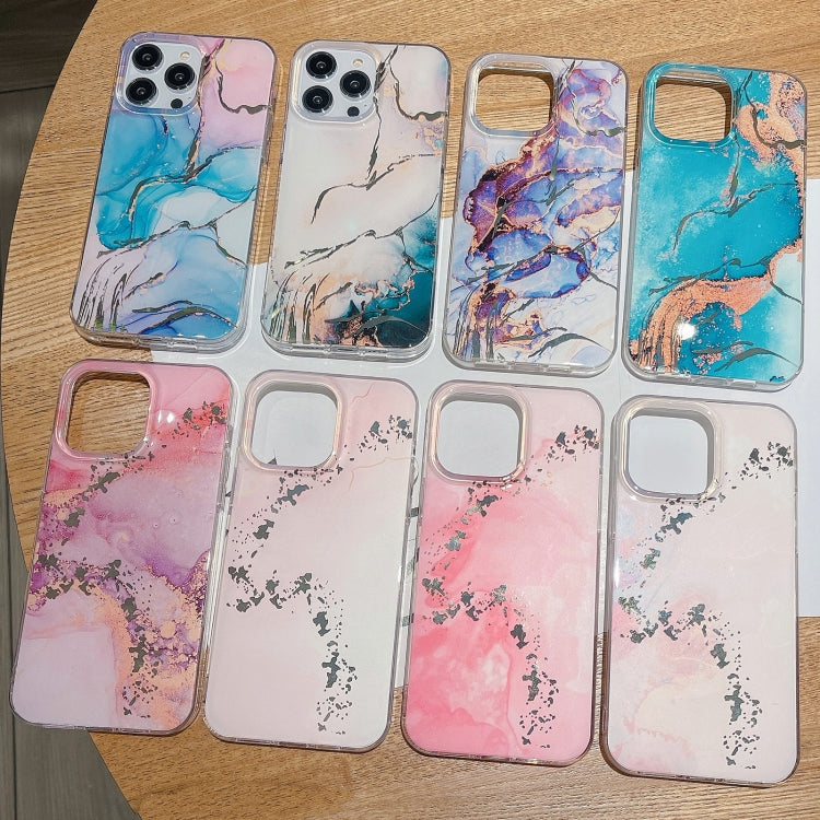 Coloured Glaze Marble Phone Case, For iPhone 14, For iPhone 14 Plus, For iPhone 14 Pro, For iPhone 14 Pro Max, For iPhone 13, For iPhone 13 Pro