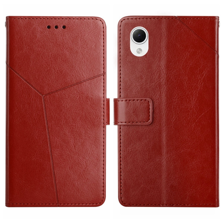 HT01 Y-shaped Pattern Flip Leather Phone Case, For Samsung Galaxy A04 4G, For Samsung Galaxy A04s, For Samsung Galaxy A23 5G JP Version, For Samsung Galaxy A23e/A23s, For Sony Xperia 5 IV, For vivo X80 Lite/V25 5G, For Honor 70 Pro/70 Pro+             ...