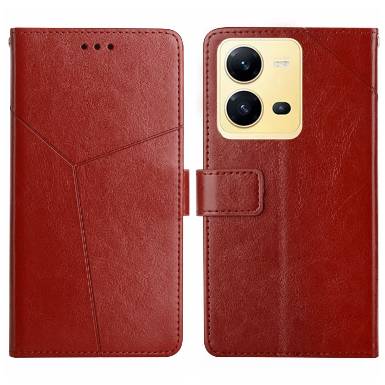 HT01 Y-shaped Pattern Flip Leather Phone Case, For Samsung Galaxy A04 4G, For Samsung Galaxy A04s, For Samsung Galaxy A23 5G JP Version, For Samsung Galaxy A23e/A23s, For Sony Xperia 5 IV, For vivo X80 Lite/V25 5G, For Honor 70 Pro/70 Pro+             ...