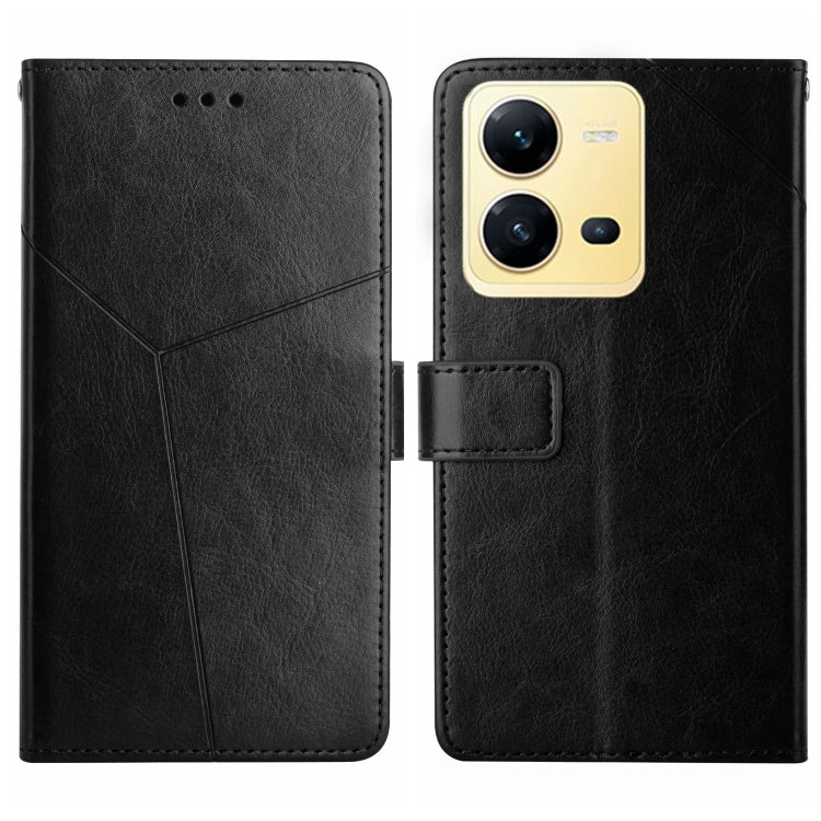 HT01 Y-shaped Pattern Flip Leather Phone Case, For Samsung Galaxy A04 4G, For Samsung Galaxy A04s, For Samsung Galaxy A23 5G JP Version, For Samsung Galaxy A23e/A23s, For Sony Xperia 5 IV, For vivo X80 Lite/V25 5G, For Honor 70 Pro/70 Pro+             ...