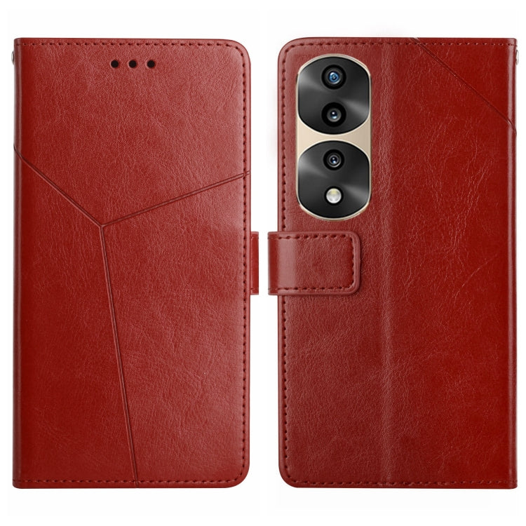 HT01 Y-shaped Pattern Flip Leather Phone Case, For Samsung Galaxy A04 4G, For Samsung Galaxy A04s, For Samsung Galaxy A23 5G JP Version, For Samsung Galaxy A23e/A23s, For Sony Xperia 5 IV, For vivo X80 Lite/V25 5G, For Honor 70 Pro/70 Pro+             ...