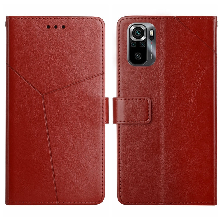 HT01 Y-shaped Pattern Flip Leather Phone Case, For Xiaomi Poco M5 4G/5G/M4 5G, For Xiaomi Poco M5s, For Xiaomi Redmi A1, For Xiaomi Redmi K50 Ultra/12T/12T Pro