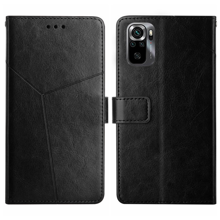 HT01 Y-shaped Pattern Flip Leather Phone Case, For Xiaomi Poco M5 4G/5G/M4 5G, For Xiaomi Poco M5s, For Xiaomi Redmi A1, For Xiaomi Redmi K50 Ultra/12T/12T Pro