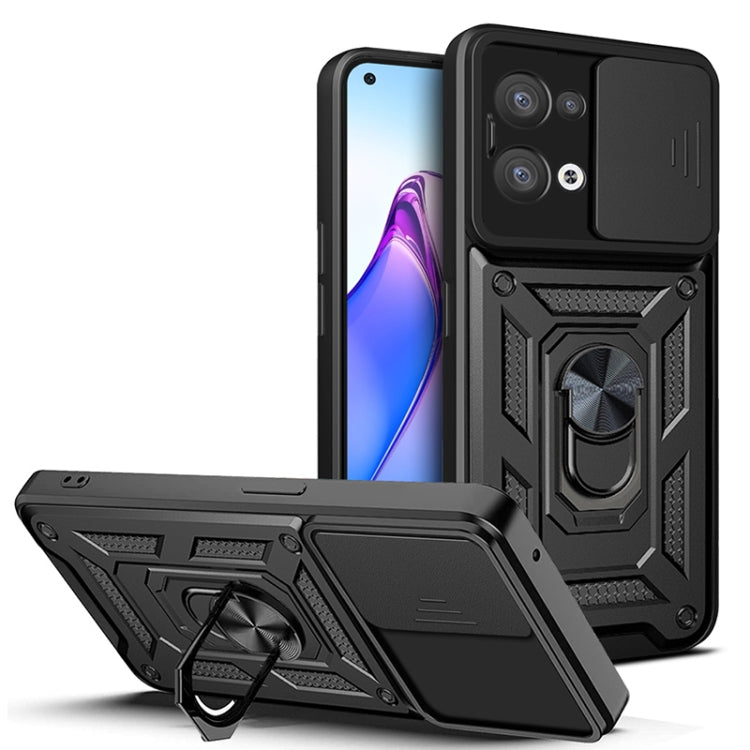Sliding Camera Cover Design TPU+PC Phone Case, For Xiaomi 12T, For Motorola Moto G22, For OPPO Reno8 5G, For Xiaomi Redmi A1 4G