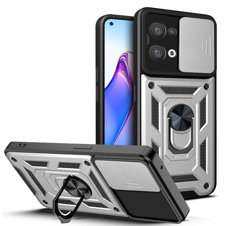 Sliding Camera Cover Design TPU+PC Phone Case, For Xiaomi 12T, For Motorola Moto G22, For OPPO Reno8 5G, For Xiaomi Redmi A1 4G