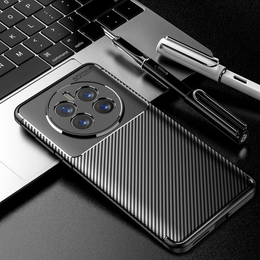 Carbon Fiber Texture Fine Hole TPU Phone Case, For Huawei Mate 50 Pro Fine Hole, For Huawei Mate 50 Fine Hole