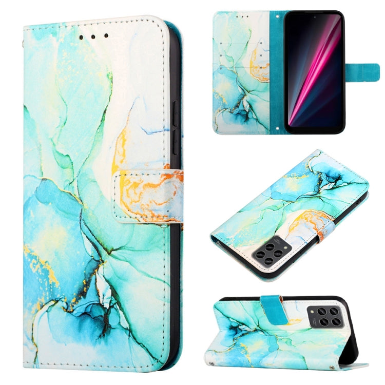 PT003 Marble Pattern Flip Leather Phone Case, For Motorola Moto E22i 4G/E22 4G, For OPPO A55S 5G/CPH2309 Japan, For OPPO Reno7 A Japan, For T-Mobile Revvl 6 Pro 5G, For Infinix Smart 6 Plus/X6823, For T-Mobile Revvl 6 5G, For Cubot Pocket, For Oukitel ...