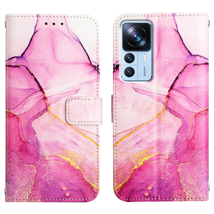 PT003 Marble Pattern Flip Leather Phone Case, For Xiaomi 12T/12T Pro/Redmi K50 Ultra