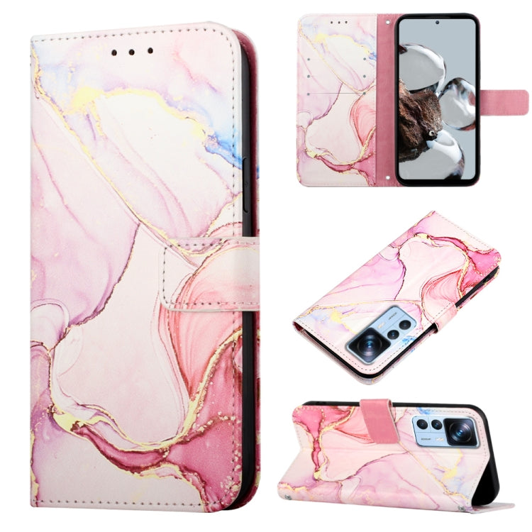 PT003 Marble Pattern Flip Leather Phone Case, For Xiaomi 12T/12T Pro/Redmi K50 Ultra