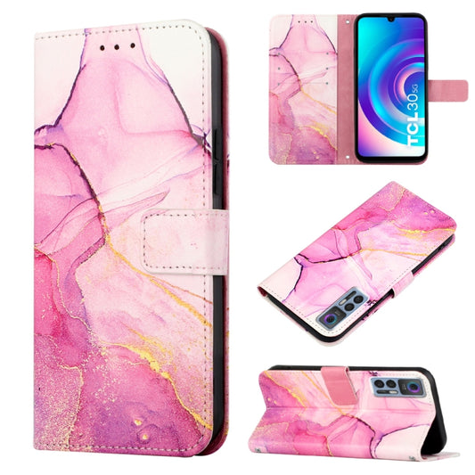 PT003 Marble Pattern Flip Leather Phone Case, For TCL 30 5G/30+ 5G, For TCL 30T T603DL, For TCL 30 V 5G T781S/30 XE 5G, For TCL 30Z T602DL, For TCL 303, For TCL 305i With Fingerprint, For TCL 30XL 2022, For TCL Stylus 5G, For UMIDIGI A13/A13 Pro/A13S