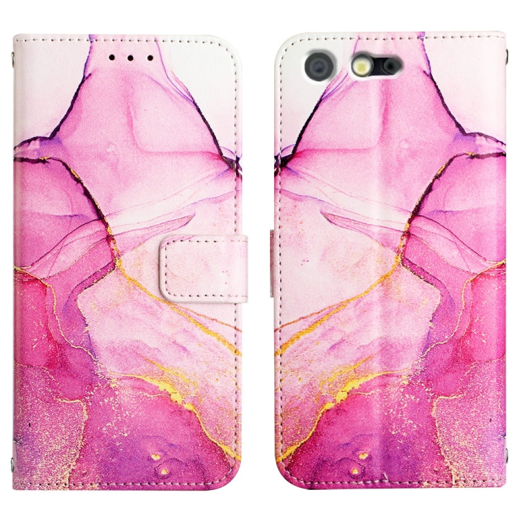 PT003 Marble Pattern Flip Leather Phone Case, For Fujitsu Arrows Be F-05J, For Fujitsu Arrows NX F-01J, For Fujitsu Arrows NX F-01K, For Sharp Aquos R7/Aquos P7, For Sharp Aquos V6/V6 Plus, For Sharp Aquos Sense7 Plus, For Sharp Aquos Sense7 SH-V48
