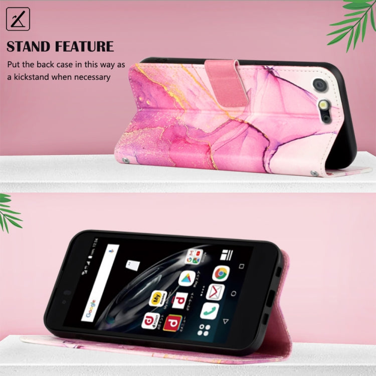 PT003 Marble Pattern Flip Leather Phone Case, For Fujitsu Arrows Be F-05J, For Fujitsu Arrows NX F-01J, For Fujitsu Arrows NX F-01K, For Sharp Aquos R7/Aquos P7, For Sharp Aquos V6/V6 Plus, For Sharp Aquos Sense7 Plus, For Sharp Aquos Sense7 SH-V48