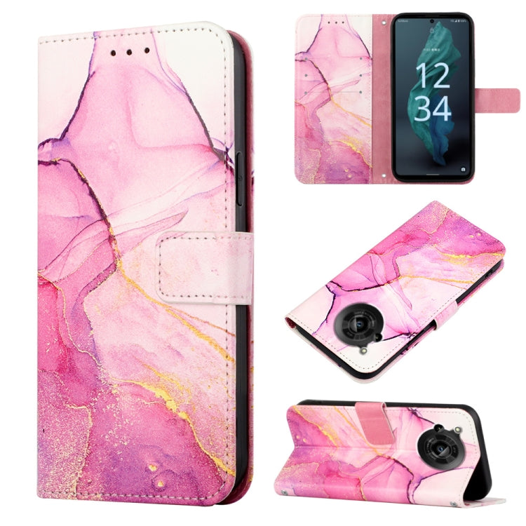 PT003 Marble Pattern Flip Leather Phone Case, For Fujitsu Arrows Be F-05J, For Fujitsu Arrows NX F-01J, For Fujitsu Arrows NX F-01K, For Sharp Aquos R7/Aquos P7, For Sharp Aquos V6/V6 Plus, For Sharp Aquos Sense7 Plus, For Sharp Aquos Sense7 SH-V48