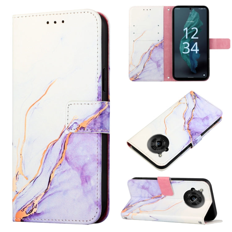 PT003 Marble Pattern Flip Leather Phone Case, For Fujitsu Arrows Be F-05J, For Fujitsu Arrows NX F-01J, For Fujitsu Arrows NX F-01K, For Sharp Aquos R7/Aquos P7, For Sharp Aquos V6/V6 Plus, For Sharp Aquos Sense7 Plus, For Sharp Aquos Sense7 SH-V48