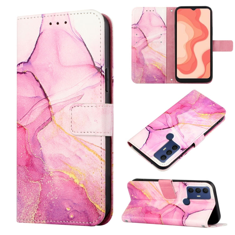 PT003 Marble Pattern Flip Leather Phone Case, For Fujitsu Arrows Be F-05J, For Fujitsu Arrows NX F-01J, For Fujitsu Arrows NX F-01K, For Sharp Aquos R7/Aquos P7, For Sharp Aquos V6/V6 Plus, For Sharp Aquos Sense7 Plus, For Sharp Aquos Sense7 SH-V48