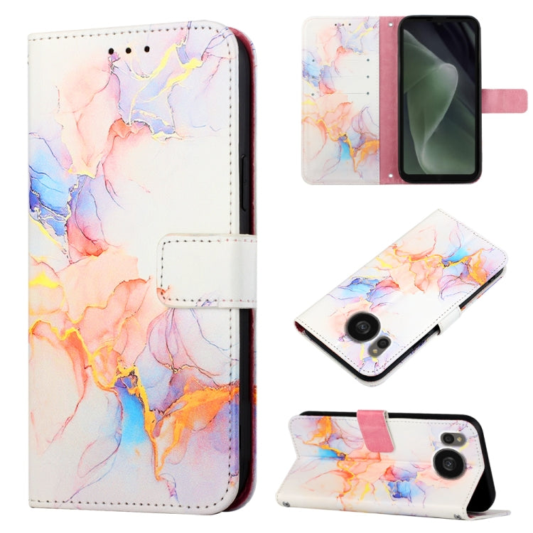 PT003 Marble Pattern Flip Leather Phone Case, For Fujitsu Arrows Be F-05J, For Fujitsu Arrows NX F-01J, For Fujitsu Arrows NX F-01K, For Sharp Aquos R7/Aquos P7, For Sharp Aquos V6/V6 Plus, For Sharp Aquos Sense7 Plus, For Sharp Aquos Sense7 SH-V48