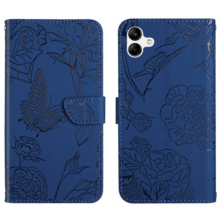 HT03 Skin Feel Butterfly Embossed Flip Leather Phone Case, For Samsung Galaxy A04 4G, For Samsung Galaxy A04s, For Samsung Galaxy A23 5G JP Version, For Samsung Galaxy A23e/A23s, For Sony Xperia 5 IV, For vivo X80 Lite/V25 5G, For Honor 70 Pro/70 Pro+ ...
