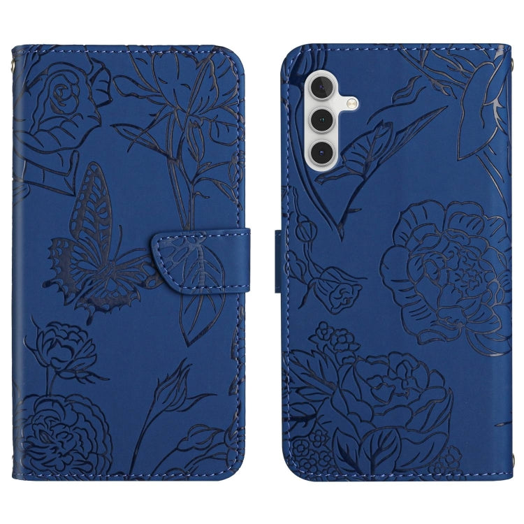 HT03 Skin Feel Butterfly Embossed Flip Leather Phone Case, For Samsung Galaxy A04 4G, For Samsung Galaxy A04s, For Samsung Galaxy A23 5G JP Version, For Samsung Galaxy A23e/A23s, For Sony Xperia 5 IV, For vivo X80 Lite/V25 5G, For Honor 70 Pro/70 Pro+ ...