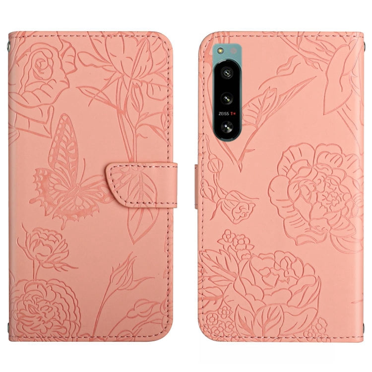 HT03 Skin Feel Butterfly Embossed Flip Leather Phone Case, For Samsung Galaxy A04 4G, For Samsung Galaxy A04s, For Samsung Galaxy A23 5G JP Version, For Samsung Galaxy A23e/A23s, For Sony Xperia 5 IV, For vivo X80 Lite/V25 5G, For Honor 70 Pro/70 Pro+ ...