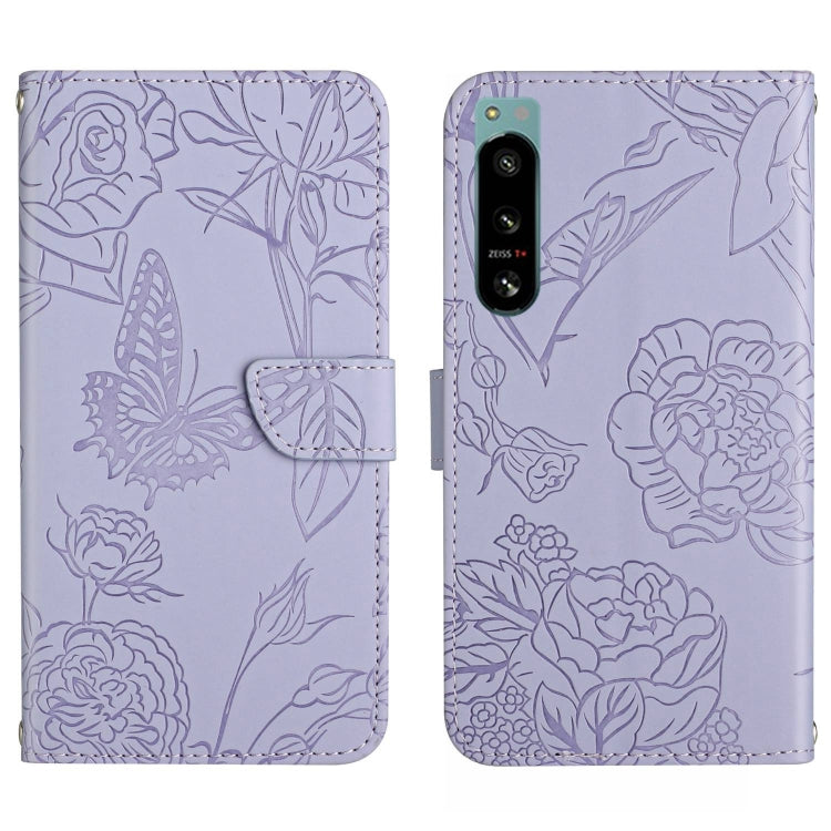 HT03 Skin Feel Butterfly Embossed Flip Leather Phone Case, For Samsung Galaxy A04 4G, For Samsung Galaxy A04s, For Samsung Galaxy A23 5G JP Version, For Samsung Galaxy A23e/A23s, For Sony Xperia 5 IV, For vivo X80 Lite/V25 5G, For Honor 70 Pro/70 Pro+ ...