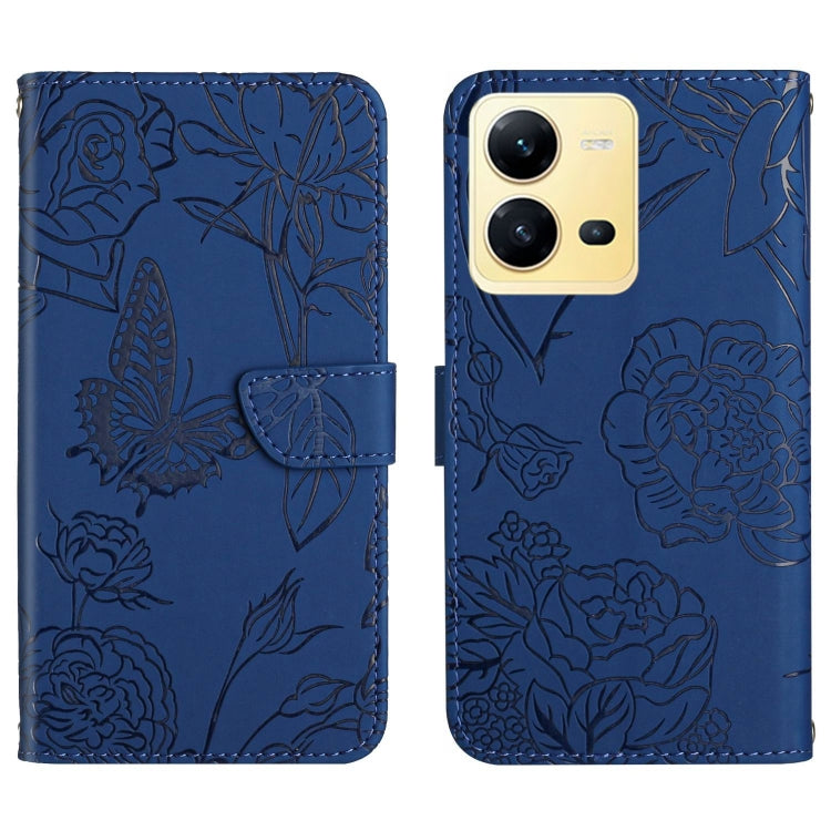 HT03 Skin Feel Butterfly Embossed Flip Leather Phone Case, For Samsung Galaxy A04 4G, For Samsung Galaxy A04s, For Samsung Galaxy A23 5G JP Version, For Samsung Galaxy A23e/A23s, For Sony Xperia 5 IV, For vivo X80 Lite/V25 5G, For Honor 70 Pro/70 Pro+ ...