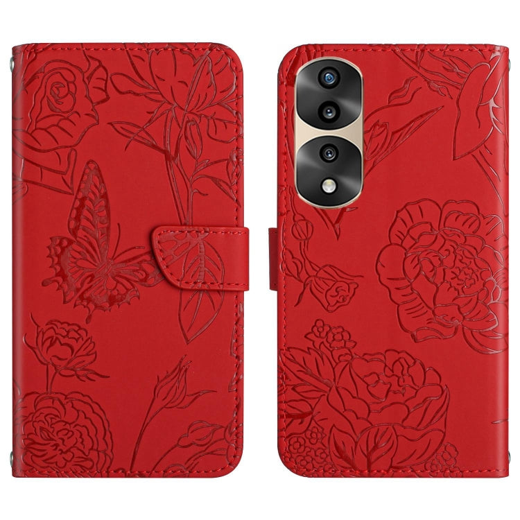HT03 Skin Feel Butterfly Embossed Flip Leather Phone Case, For Samsung Galaxy A04 4G, For Samsung Galaxy A04s, For Samsung Galaxy A23 5G JP Version, For Samsung Galaxy A23e/A23s, For Sony Xperia 5 IV, For vivo X80 Lite/V25 5G, For Honor 70 Pro/70 Pro+ ...