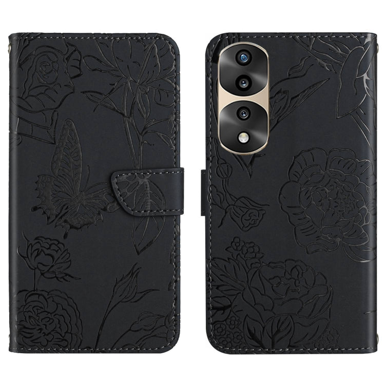 HT03 Skin Feel Butterfly Embossed Flip Leather Phone Case, For Samsung Galaxy A04 4G, For Samsung Galaxy A04s, For Samsung Galaxy A23 5G JP Version, For Samsung Galaxy A23e/A23s, For Sony Xperia 5 IV, For vivo X80 Lite/V25 5G, For Honor 70 Pro/70 Pro+ ...