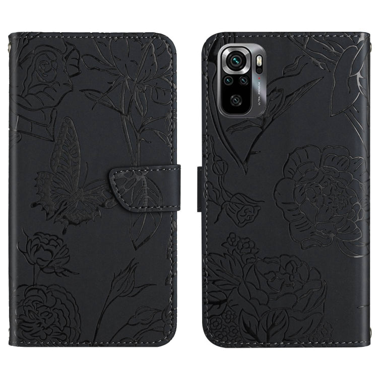HT03 Skin Feel Butterfly Embossed Flip Leather Phone Case, For Xiaomi Poco M5 4G/5G/M4 5G, For Xiaomi Poco M5s, For Xiaomi Redmi A1, For Xiaomi Redmi K50 Ultra/12T/12T Pro