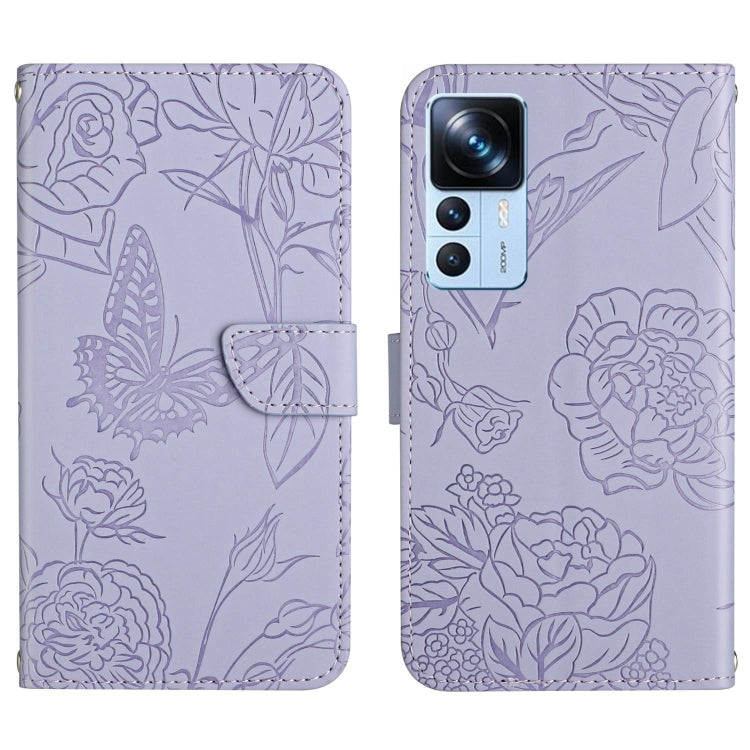 HT03 Skin Feel Butterfly Embossed Flip Leather Phone Case, For Xiaomi Poco M5 4G/5G/M4 5G, For Xiaomi Poco M5s, For Xiaomi Redmi A1, For Xiaomi Redmi K50 Ultra/12T/12T Pro