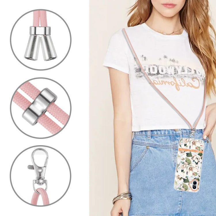 Flowers Series TPU Phone Case with Lanyard, For Nothing Phone 1