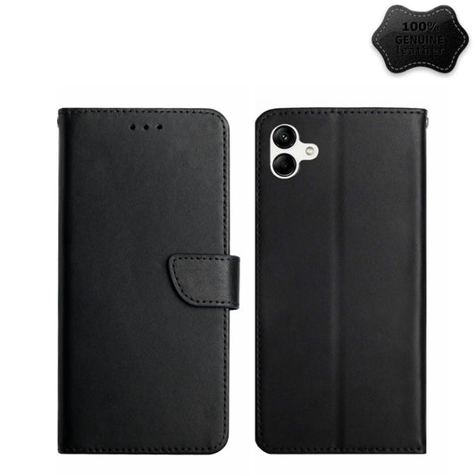 Genuine Leather Fingerprint-proof Flip Phone Case, For Samsung Galaxy A04 4G, For Samsung Galaxy A04s, For Samsung Galaxy A23 5G JP Version, For Samsung Galaxy A23e/A23s, For Sony Xperia 5 IV, For vivo X80 Lite/V25 5G, For Honor 70 Pro/70 Pro+         ...