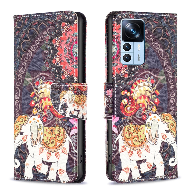 Colored Drawing Pattern Leather Phone Case, For Xiaomi 12T / 12T Pro / Redmi K50 Ultra