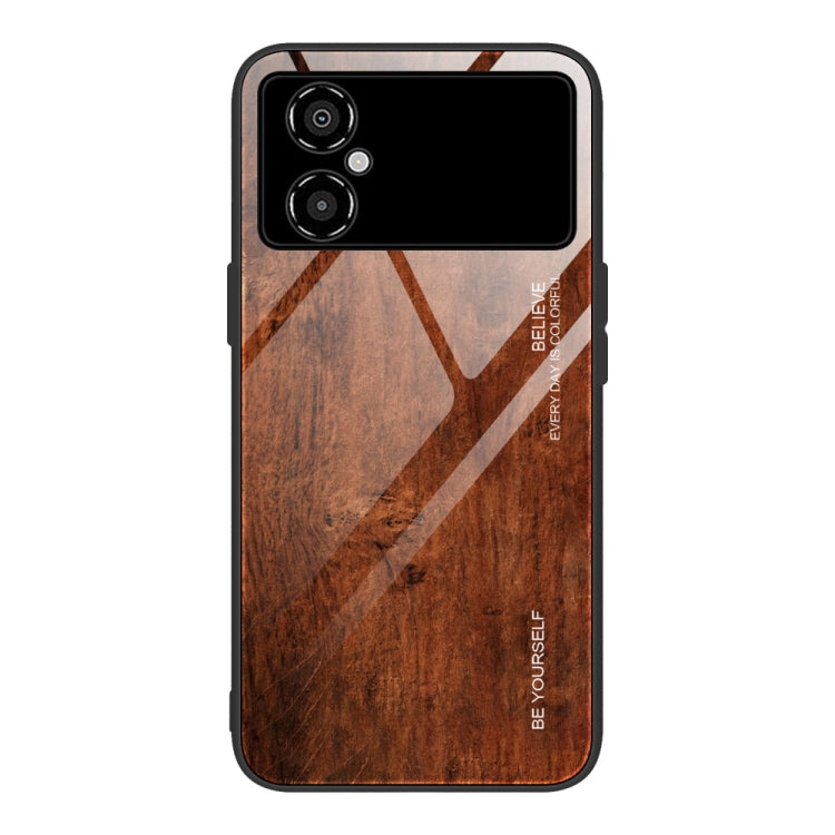 Wood Grain Glass Phone Case, For Honor X8, For Xiaomi Civi 2, For Xiaomi Poco M4, For Xiaomi Poco M5