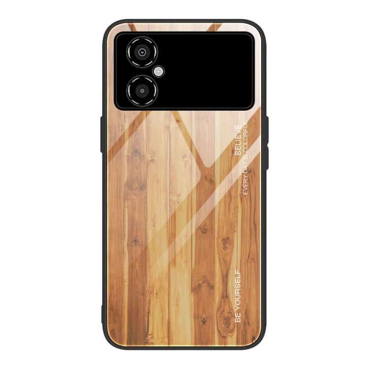 Wood Grain Glass Phone Case, For Honor X8, For Xiaomi Civi 2, For Xiaomi Poco M4, For Xiaomi Poco M5