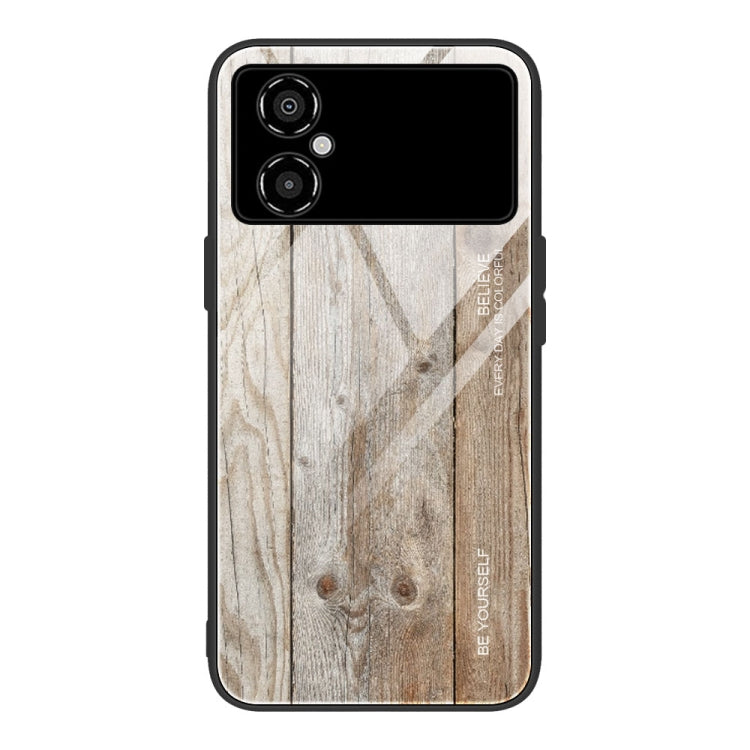 Wood Grain Glass Phone Case, For Honor X8, For Xiaomi Redmi A1 4G, For Xiaomi Civi 2, For Xiaomi Poco M4, For Xiaomi Poco M5