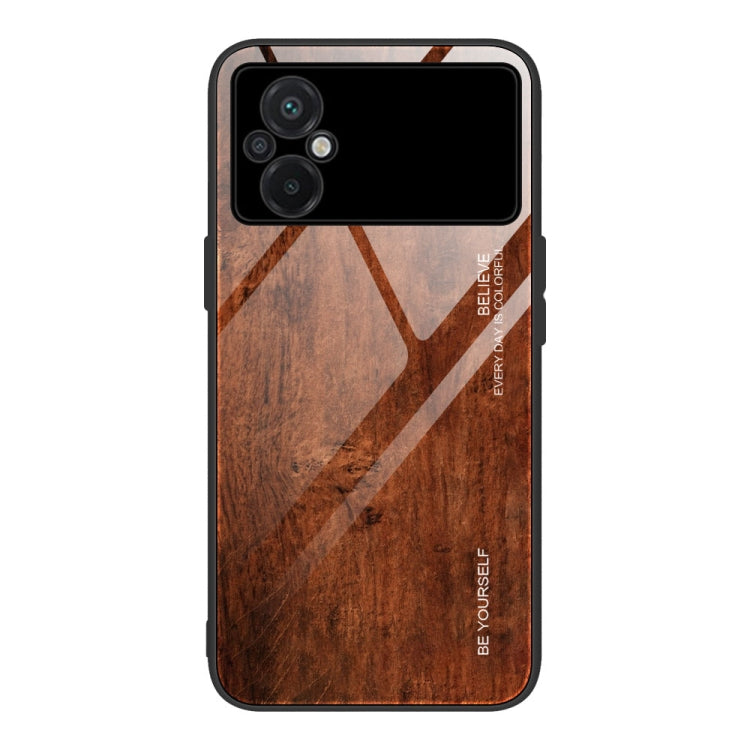 Wood Grain Glass Phone Case, For Honor X8, For Xiaomi Civi 2, For Xiaomi Poco M4, For Xiaomi Poco M5