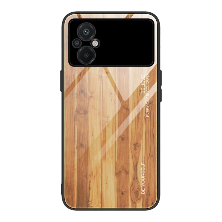 Wood Grain Glass Phone Case, For Honor X8, For Xiaomi Civi 2, For Xiaomi Poco M4, For Xiaomi Poco M5