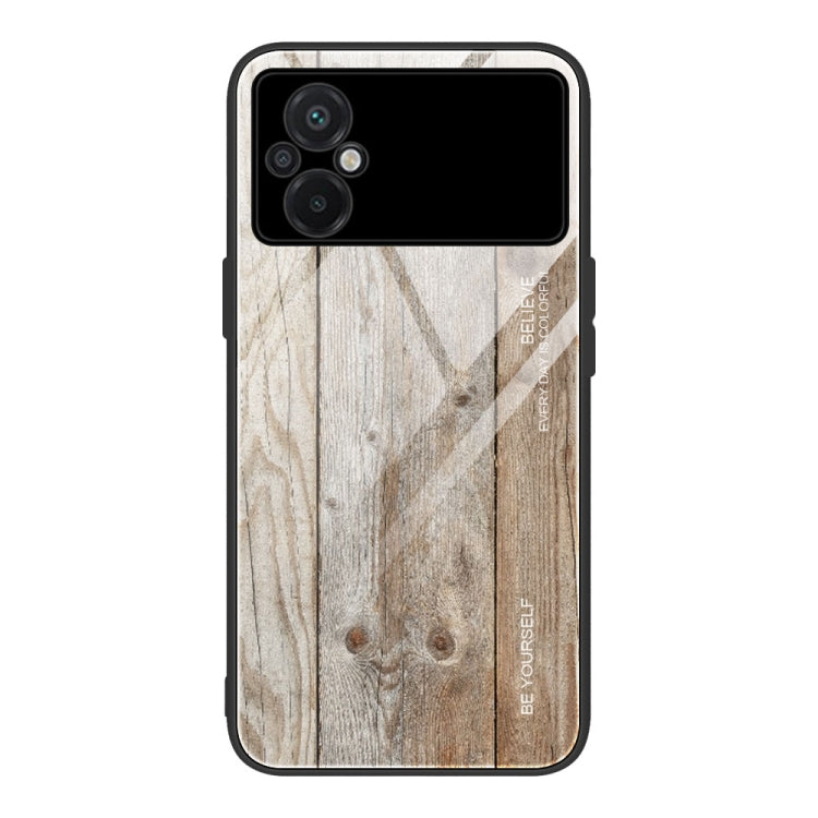 Wood Grain Glass Phone Case, For Honor X8, For Xiaomi Redmi A1 4G, For Xiaomi Civi 2, For Xiaomi Poco M4, For Xiaomi Poco M5