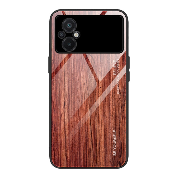 Wood Grain Glass Phone Case, For Honor X8, For Xiaomi Civi 2, For Xiaomi Poco M4, For Xiaomi Poco M5