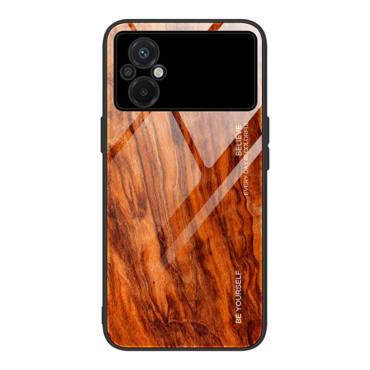 Wood Grain Glass Phone Case, For Honor X8, For Xiaomi Civi 2, For Xiaomi Poco M4, For Xiaomi Poco M5