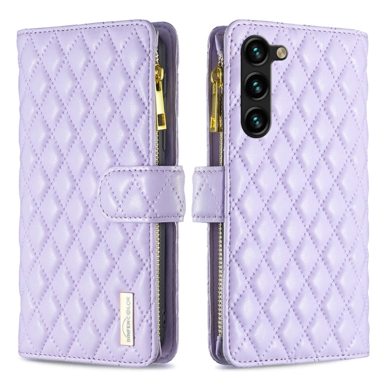 Diamond Lattice Zipper Wallet Leather Flip Phone Case, For Samsung Galaxy A14 5G, For Samsung Galaxy S23+ 5G, For Samsung Galaxy S23 Ultra 5G, For Samsung Galaxy S23 5G, For Xiaomi 12T / 12T Pro / Redmi K50 Ultra