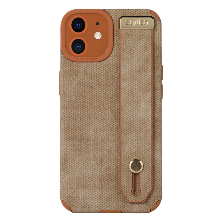 Wrist Strap TPU Leather Phone Case, For iPhone 11, For iPhone 14