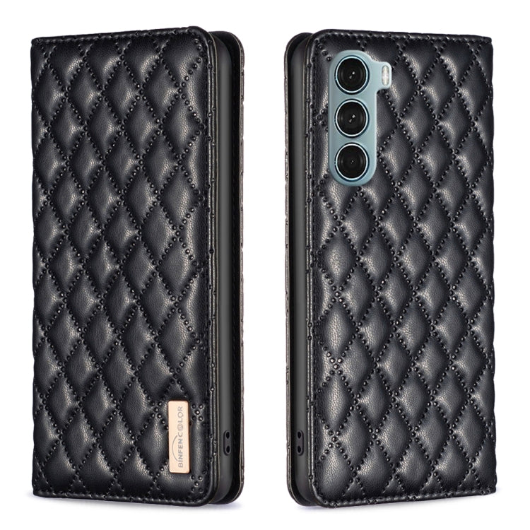 Diamond Lattice Magnetic Leather Flip Phone Case, For Motorola Moto G200 5G / Edge S30 5G, For Nokia G11 / G21