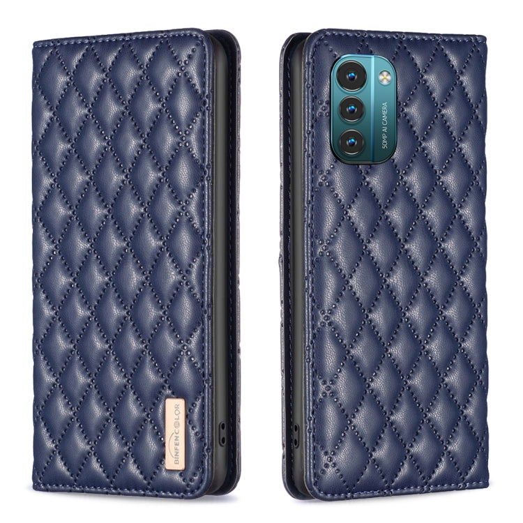 Diamond Lattice Magnetic Leather Flip Phone Case, For Motorola Moto G200 5G / Edge S30 5G, For Nokia G11 / G21