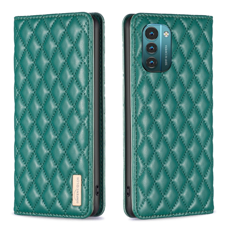 Diamond Lattice Magnetic Leather Flip Phone Case, For Motorola Moto G200 5G / Edge S30 5G, For Nokia G11 / G21