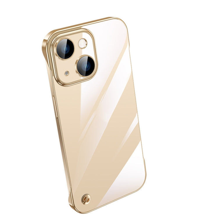 Electroplating Frameless Clear PC Phone Case, For iPhone 14, For iPhone 14 Plus, For iPhone 14 Pro, For iPhone 14 Pro Max, For iPhone 13, For iPhone 13 Pro