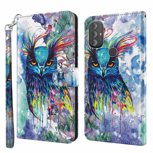 3D Painting Pattern TPU + PU Phone Case, For Motorola Moto G Power 2022, For Motorola Moto G Stylus 5G 2022, For OnePlus 10T, For Sony Xperia 5 IV