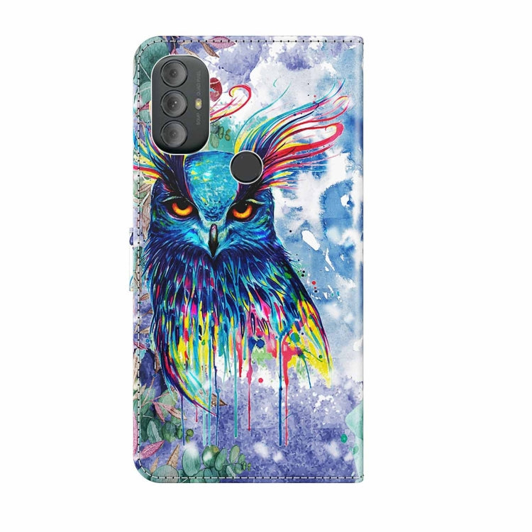 3D Painting Pattern TPU + PU Phone Case, For Motorola Moto G Power 2022, For Motorola Moto G Stylus 5G 2022, For OnePlus 10T, For Sony Xperia 5 IV