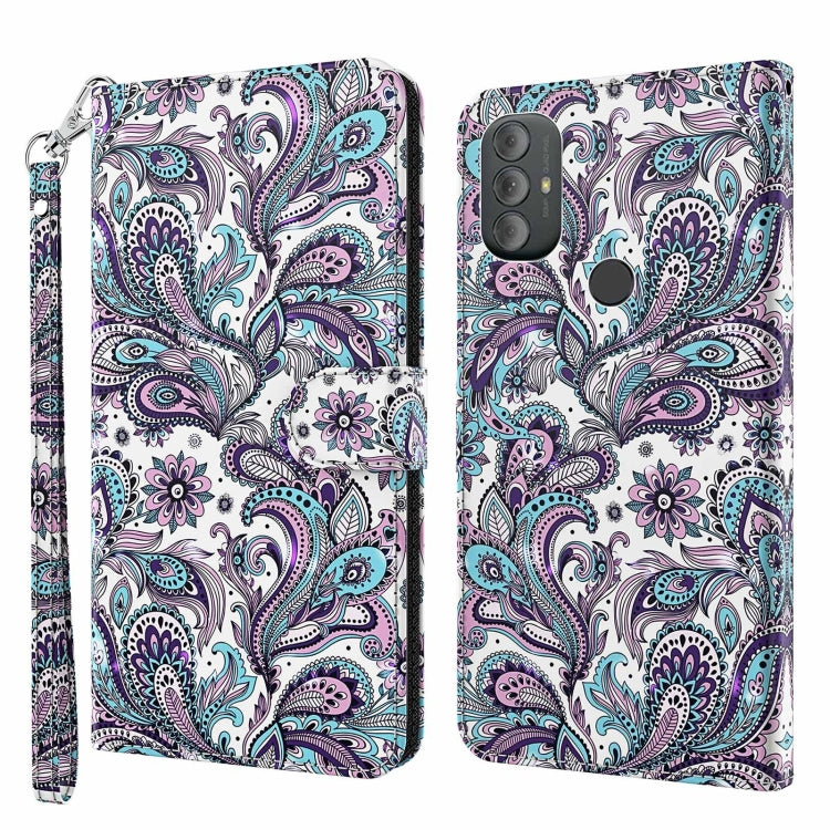 3D Painting Pattern TPU + PU Phone Case, For Motorola Moto G Power 2022, For Motorola Moto G Stylus 5G 2022, For OnePlus 10T, For Sony Xperia 5 IV