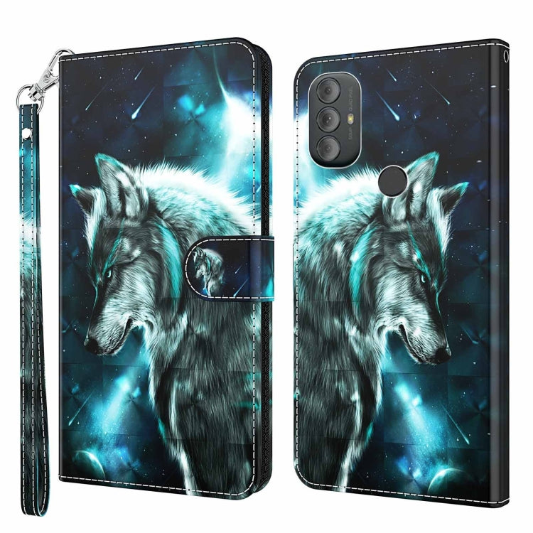 3D Painting Pattern TPU + PU Phone Case, For Motorola Moto G Power 2022, For Motorola Moto G Stylus 5G 2022, For OnePlus 10T, For Sony Xperia 5 IV